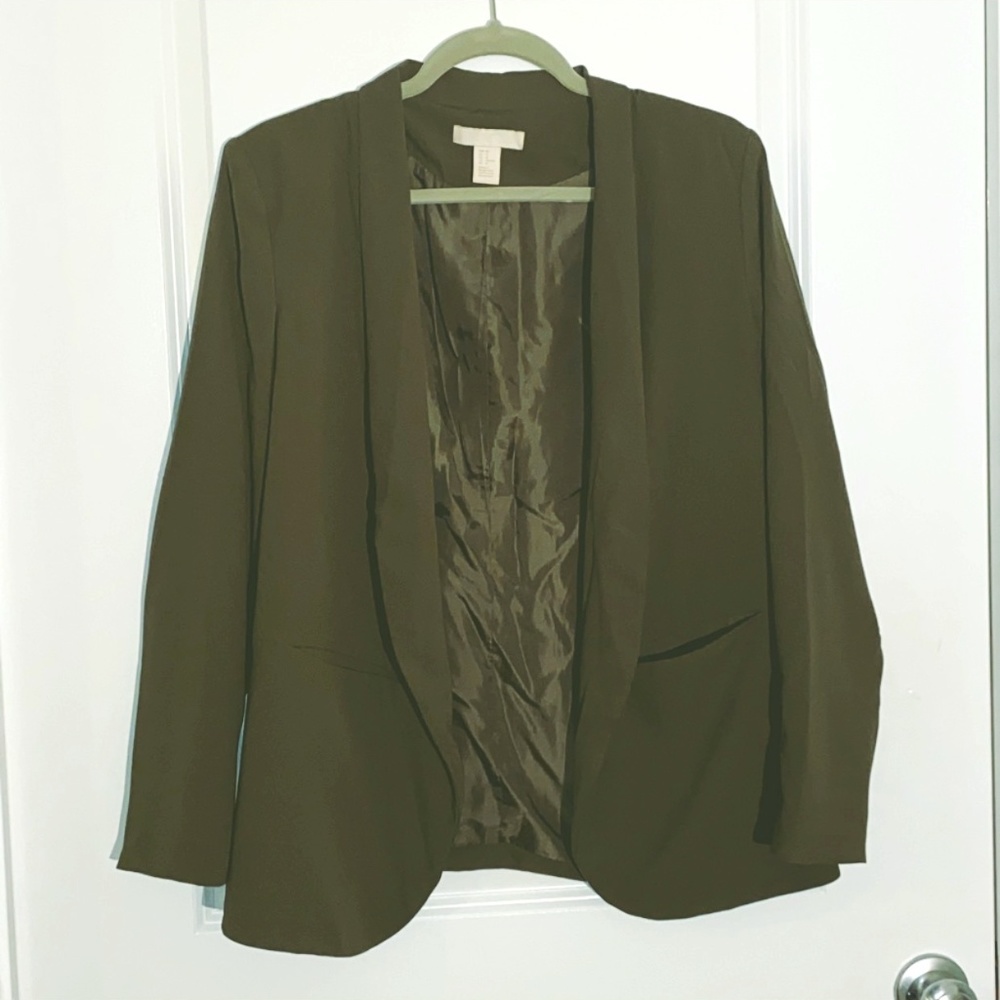 H&M Olive Blazer